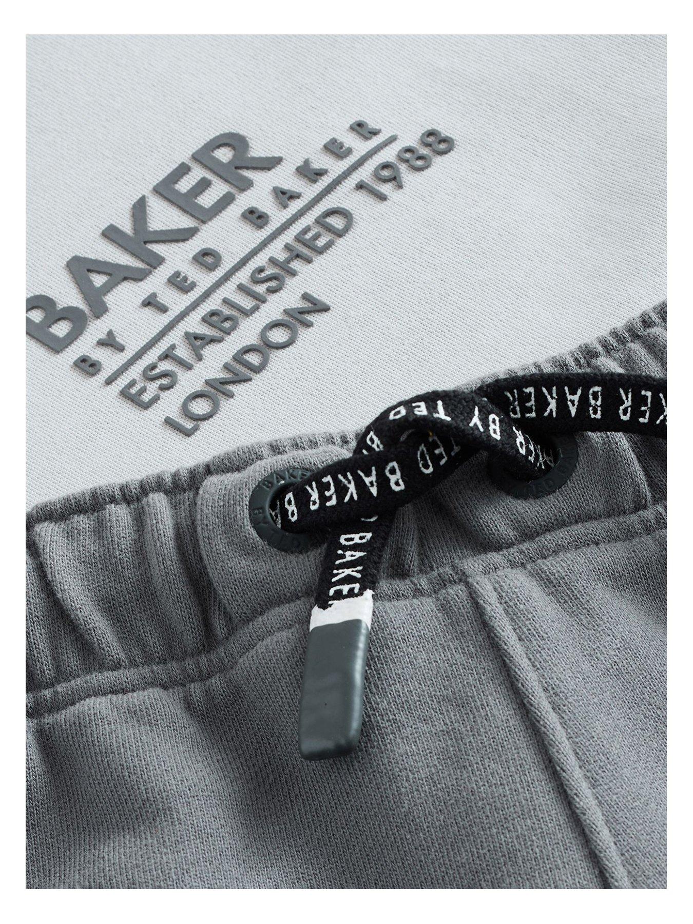 Image 3 of 6 of Ted Baker Boys Graphic Top And Short Set - Grey