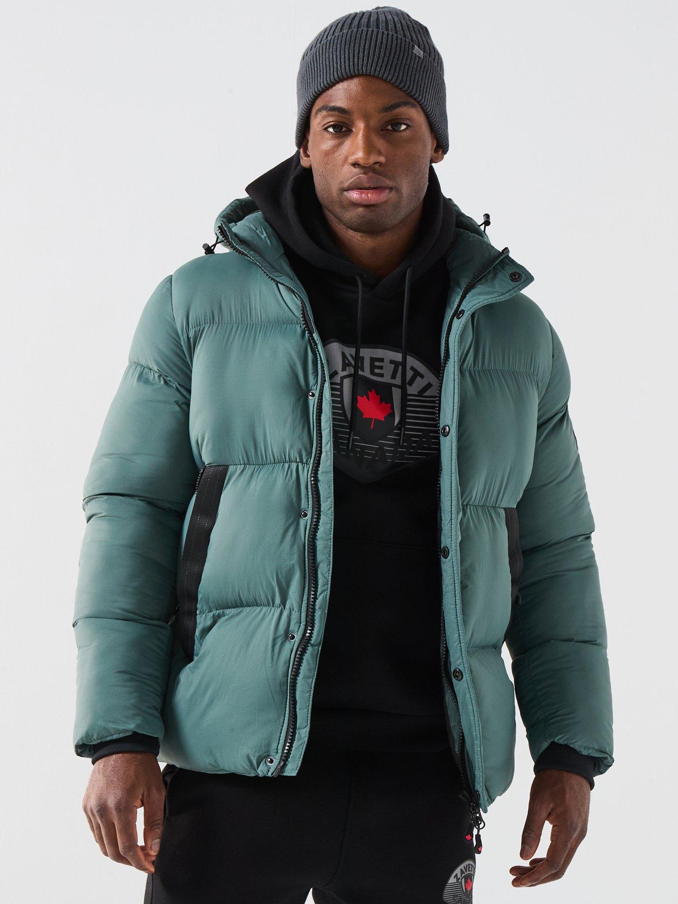 undefined Rovino Heavyweight Padded Coat - Dark Green