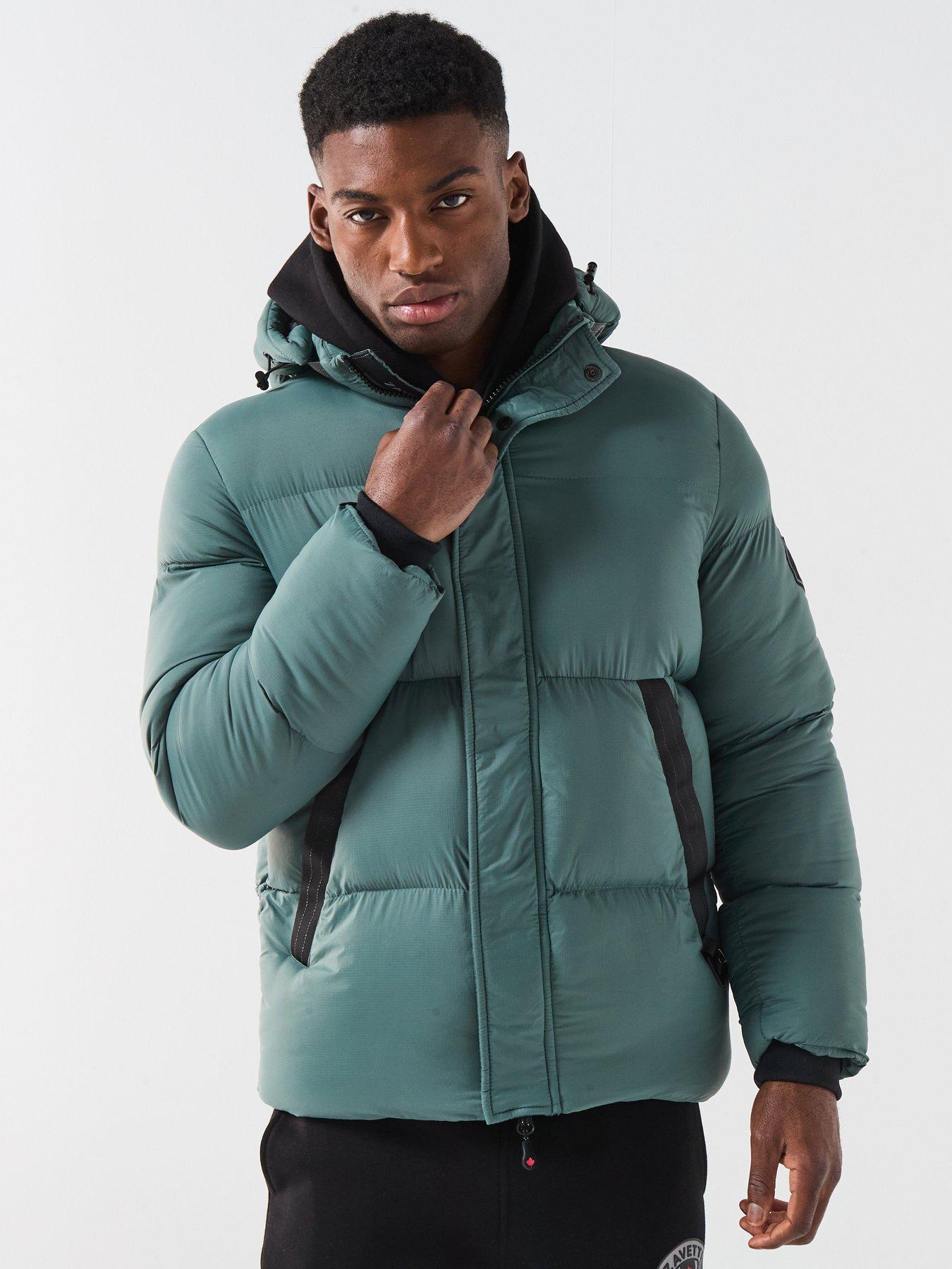 Zavetti Canada Rovino Heavyweight Padded Coat - Dark Green | Littlewoods
