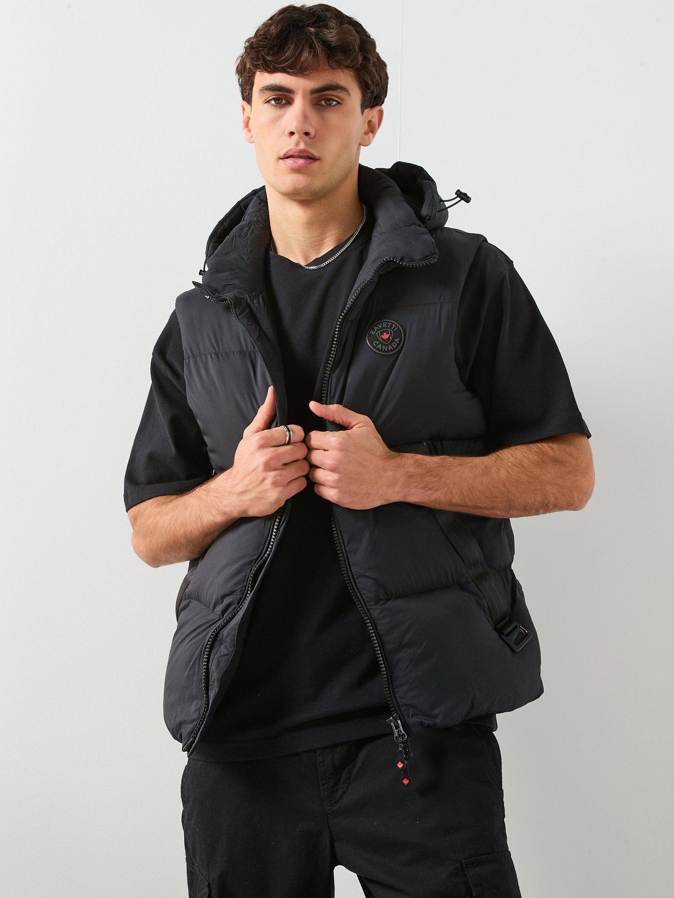 Zavetti Canada Rovino Hooded Padded Gilet - Black