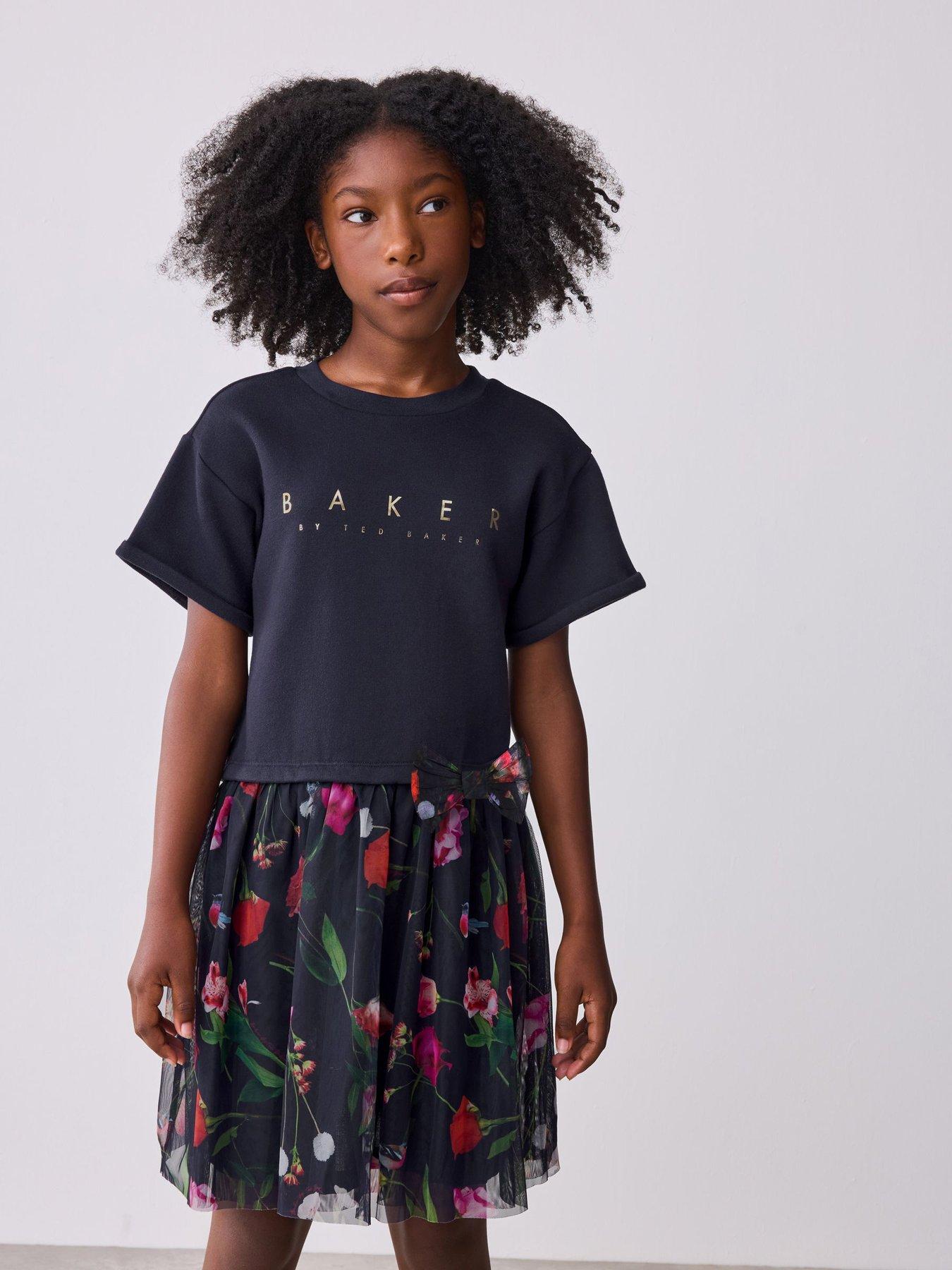 Ted Baker Girls Dress - Navy
