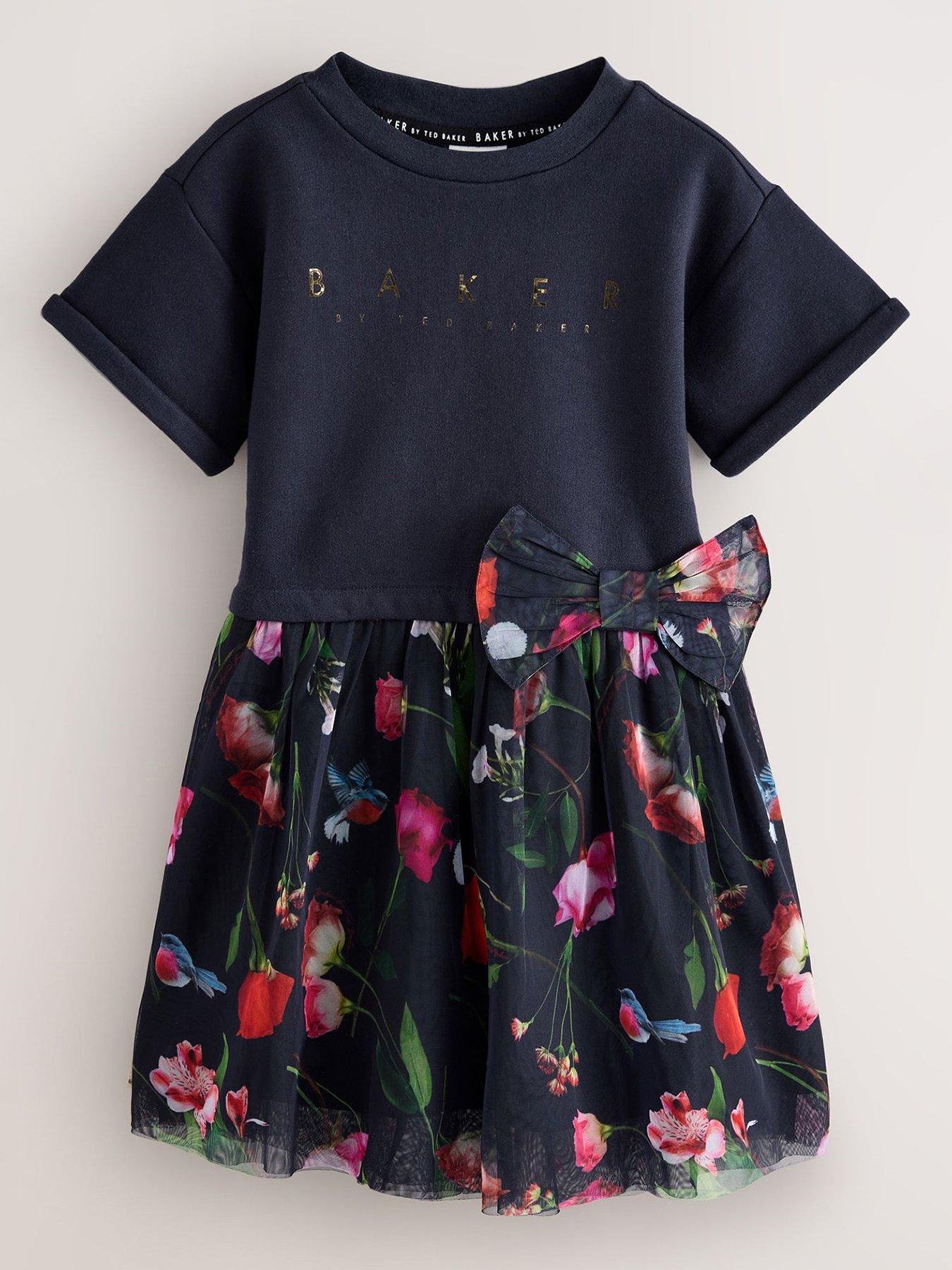 undefined Girls Dress - Navy