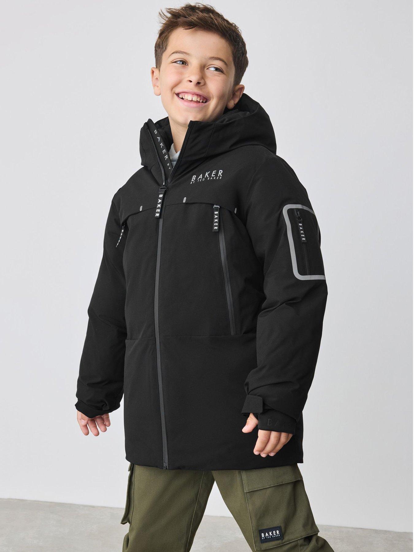 Ted Baker Older Boys Hybrid Parka Coat - Black