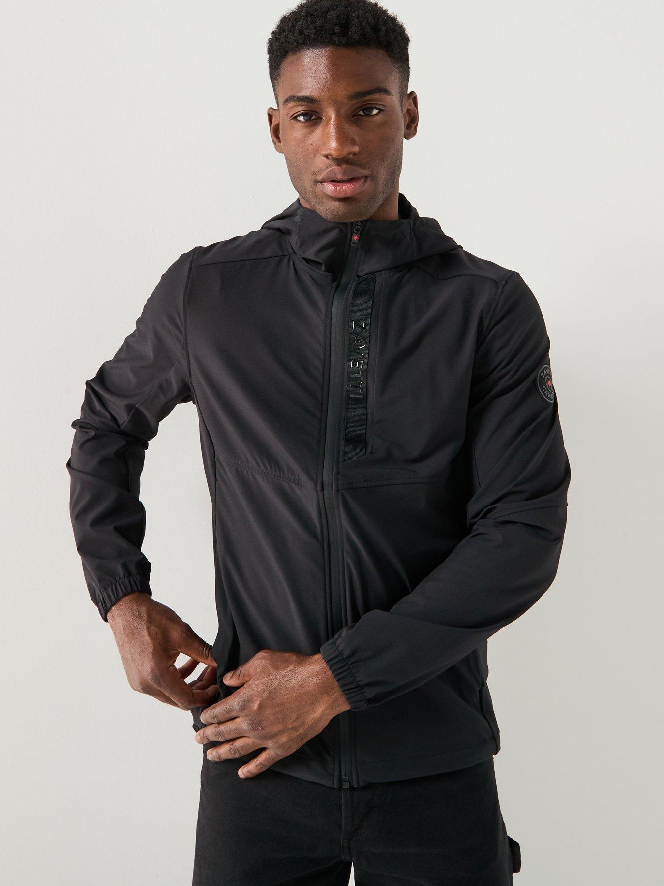 Image 5 of 6 of Zavetti Canada Verozo Reflective Zip Through Woven Hoodie - Black