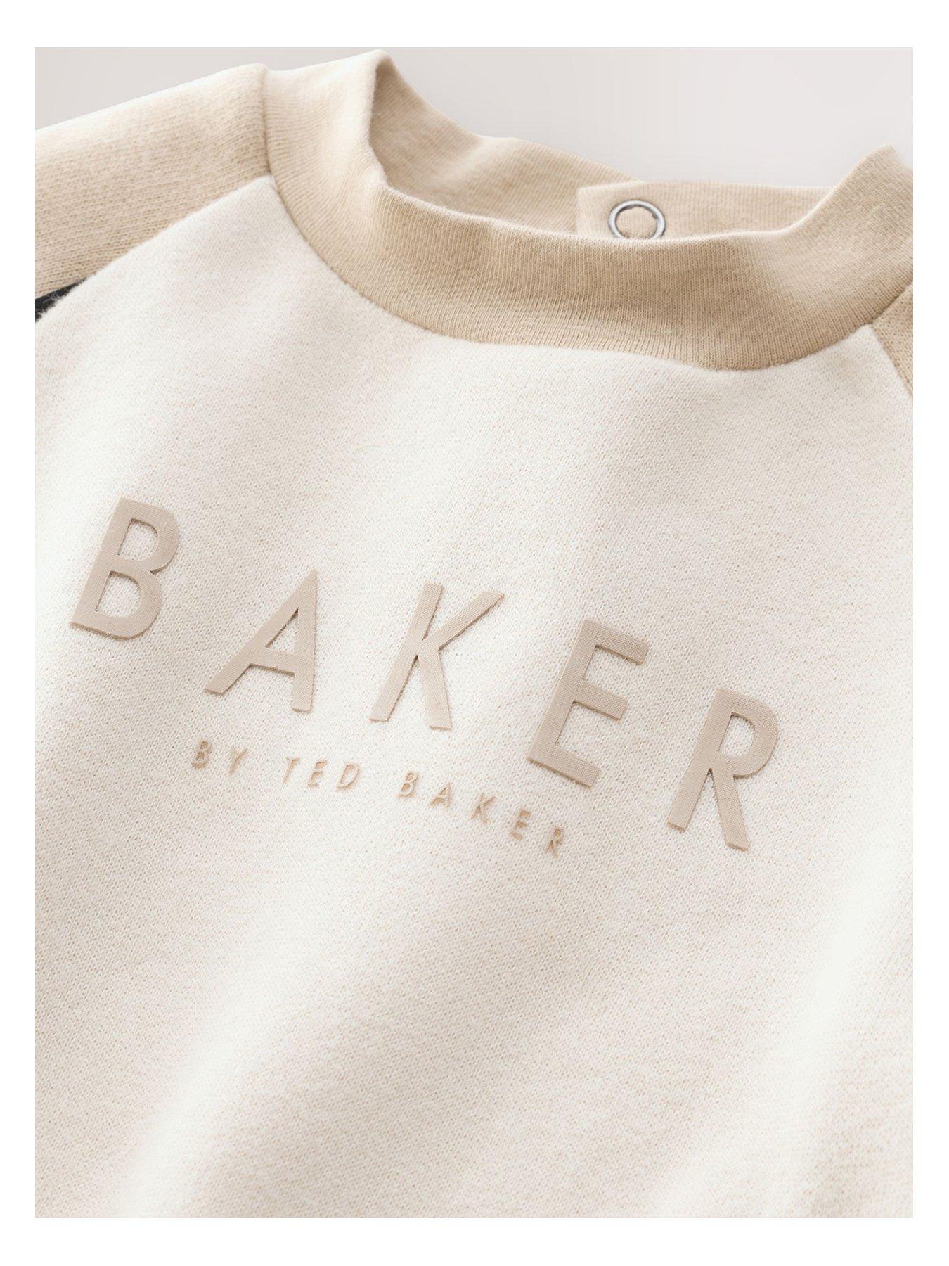 Image 3 of 6 of Ted Baker Baby Boys Rompersuit - Beige