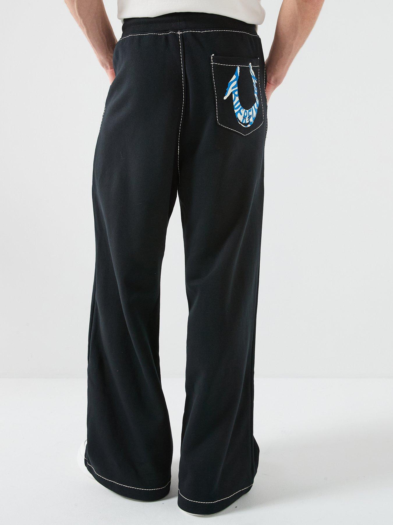 stillFront image of true-religion-paint-patch-baggy-joggers-black