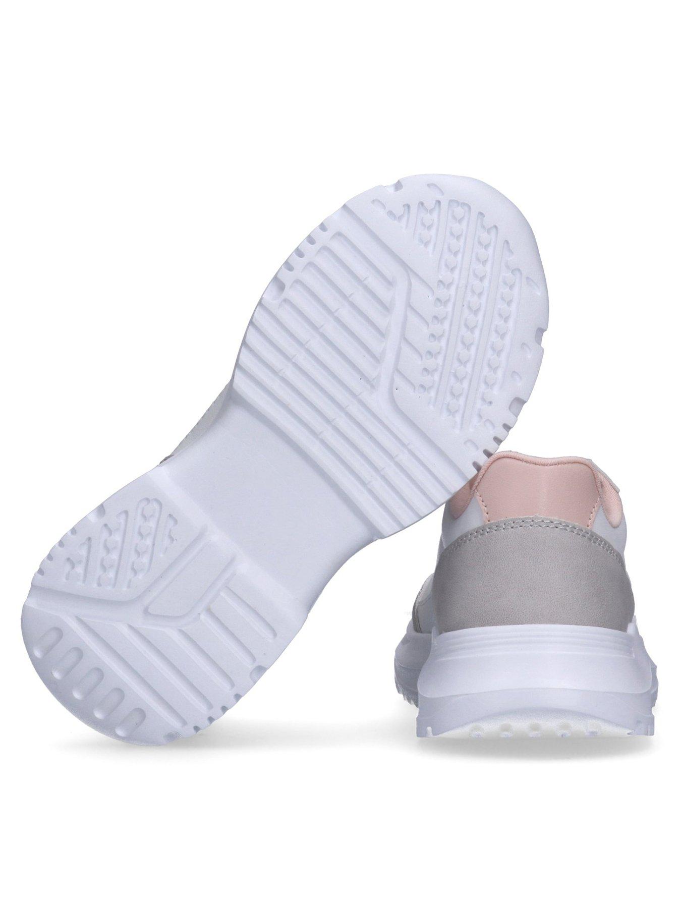 Image 3 of 6 of Calvin Klein Jeans Girls Low Cut Lace-Up Trainers - White