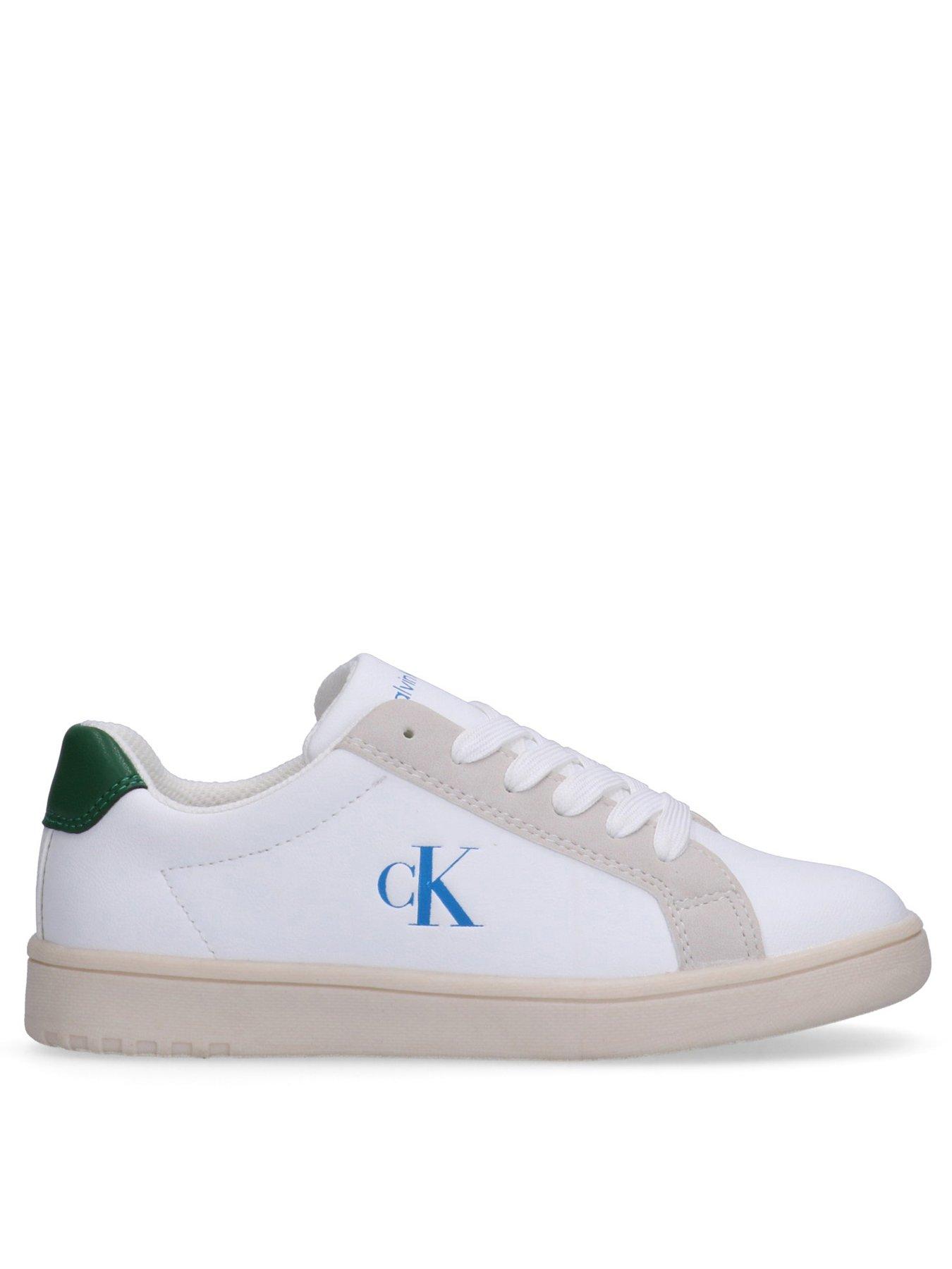 undefined Boys Low Cut Lace-Up Trainees - White