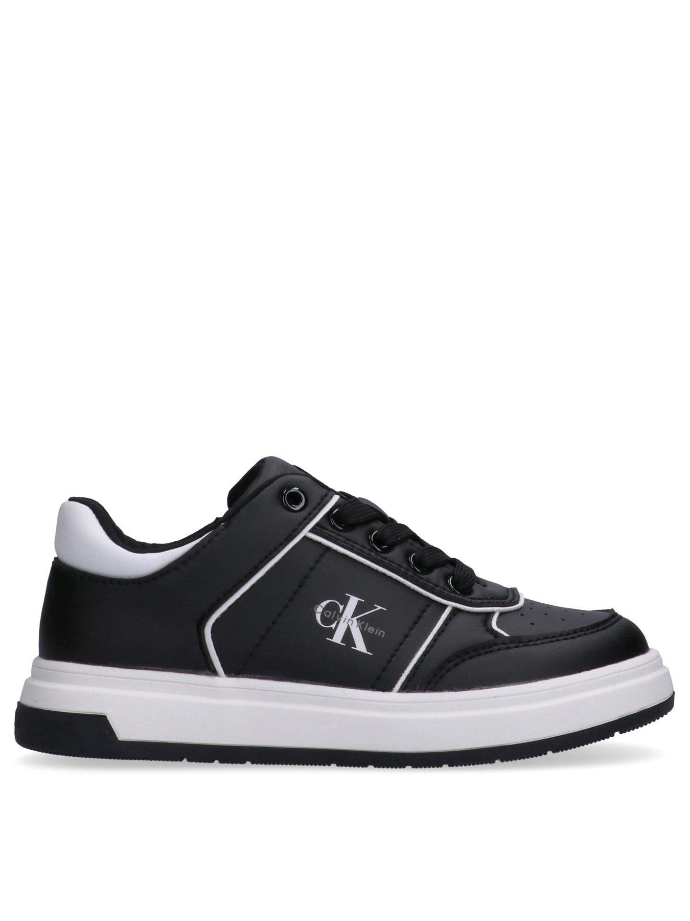 undefined Boys Low Cut Lace-Up Trainers - Black