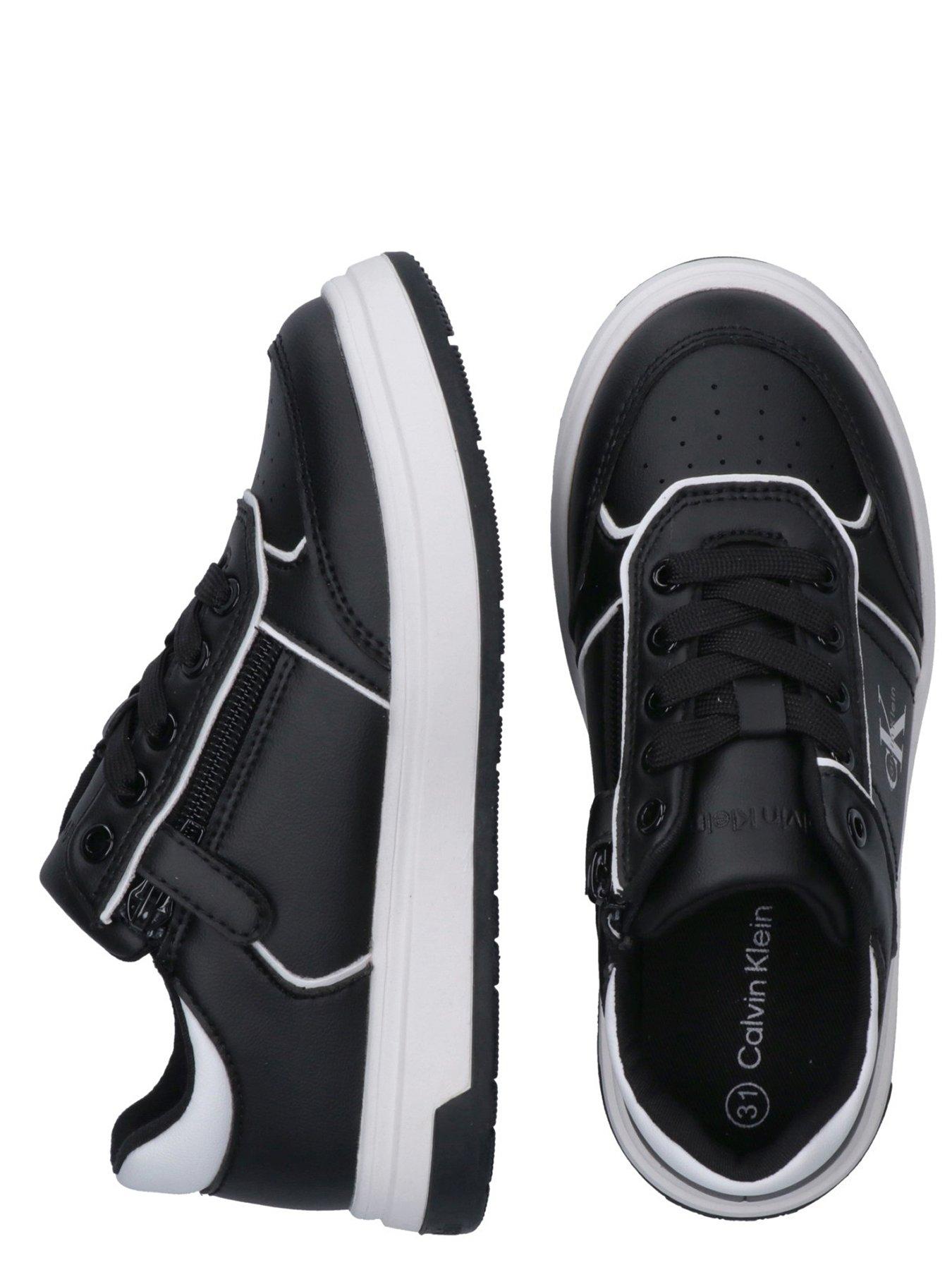 Image 5 of 5 of Calvin Klein Jeans Boys Low Cut Lace-Up Trainers - Black