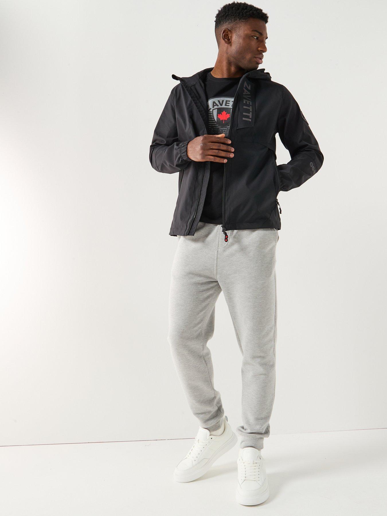 Image 3 of 6 of Zavetti Canada Bennaro Hooded Windbreaker Jacket - Black