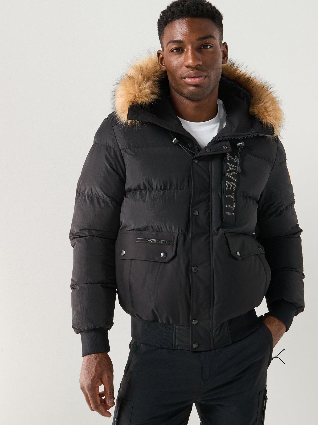 Image 1 of 6 of Zavetti Canada Zavetti Canada Deratti Bomber Jacket - Black
