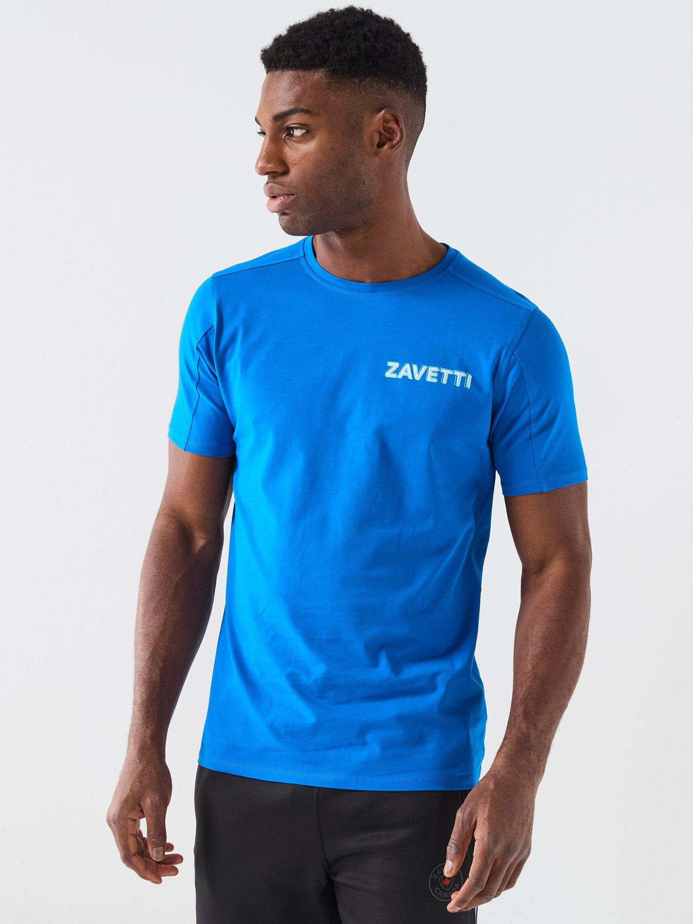 Image 5 of 6 of Zavetti Canada Nichellio Graphic Backprint Short Sleeve T-Shirt - Blue