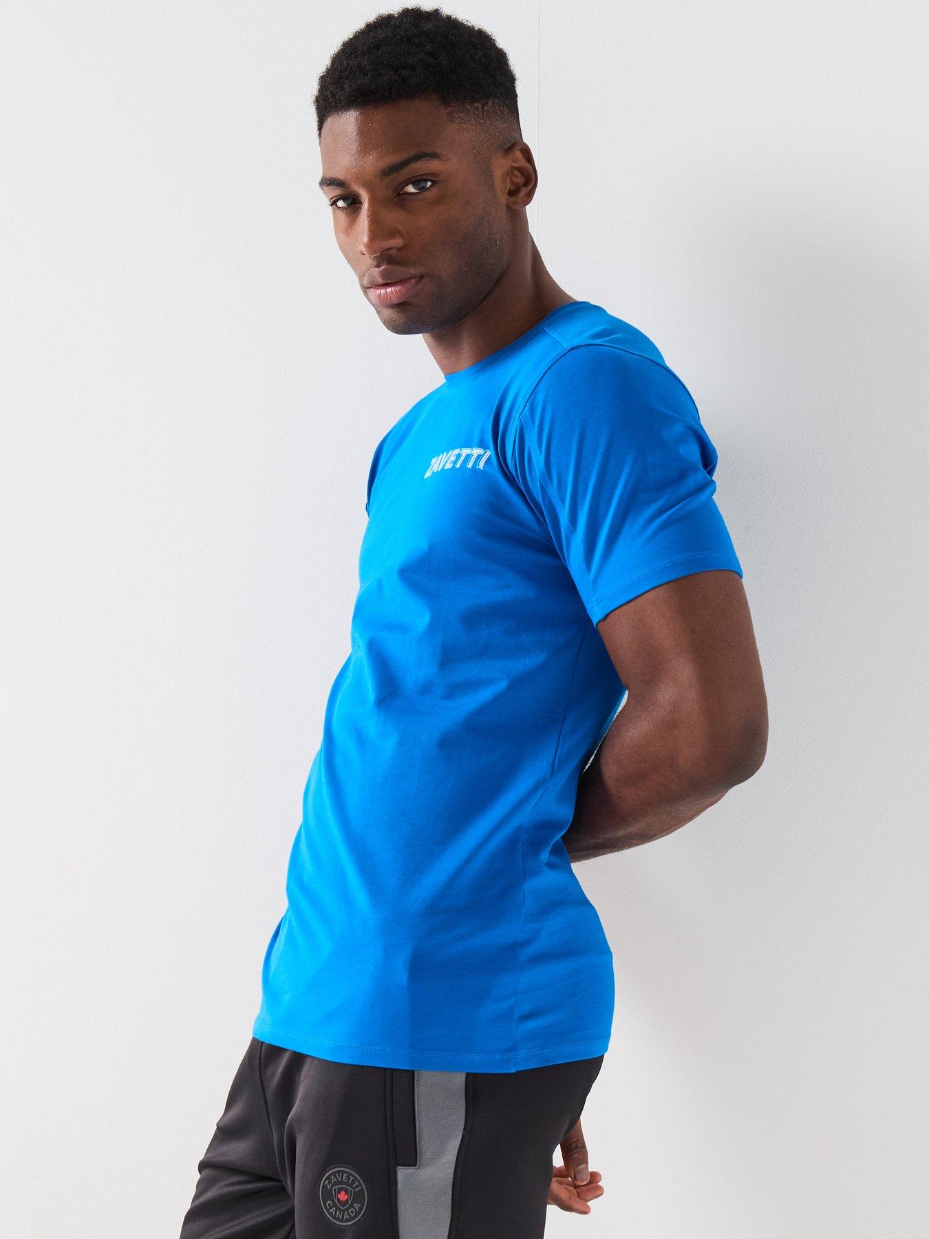 Image 6 of 6 of Zavetti Canada Nichellio Graphic Backprint Short Sleeve T-Shirt - Blue