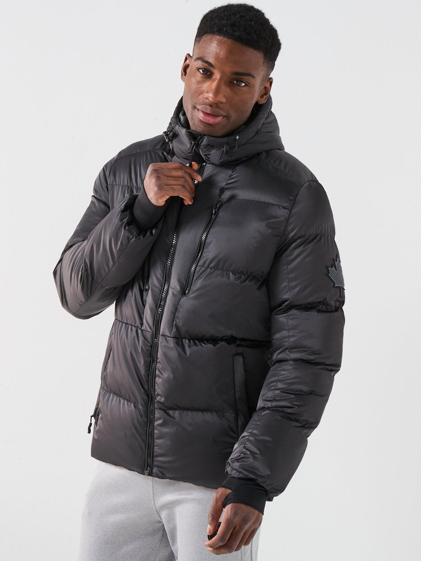 undefined Zavetti Canada Novallini Technical Zip Padded Coat - Dark Grey