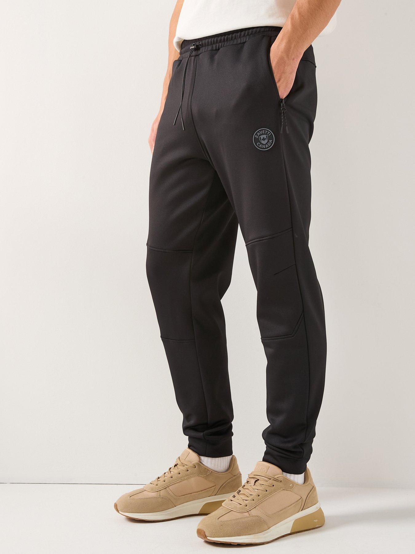 Zavetti Canada Omaro Poly Cargo Joggers - Black
