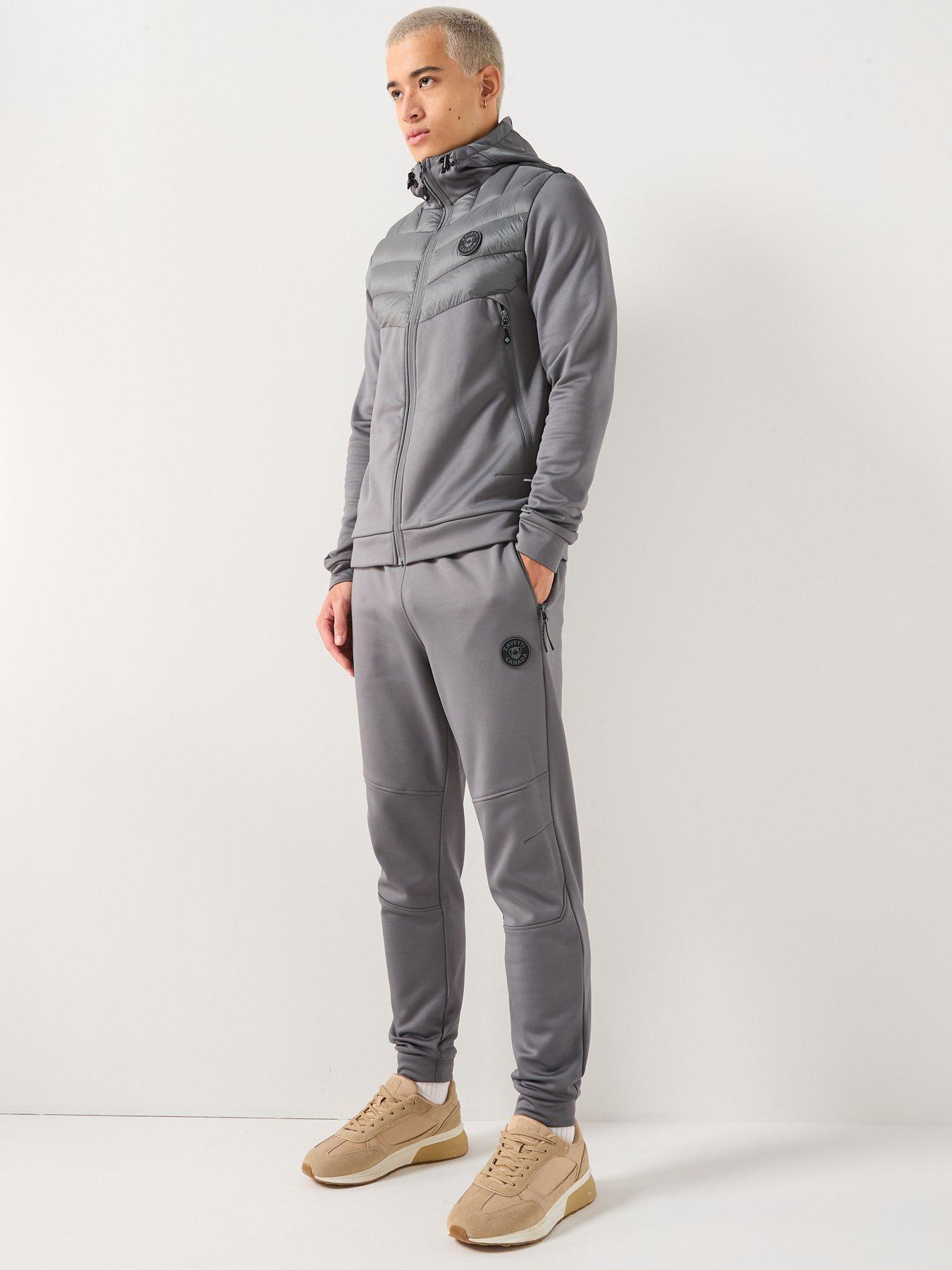  image of zavetti-canada-omaro-poly-cargo-joggers-dark-grey