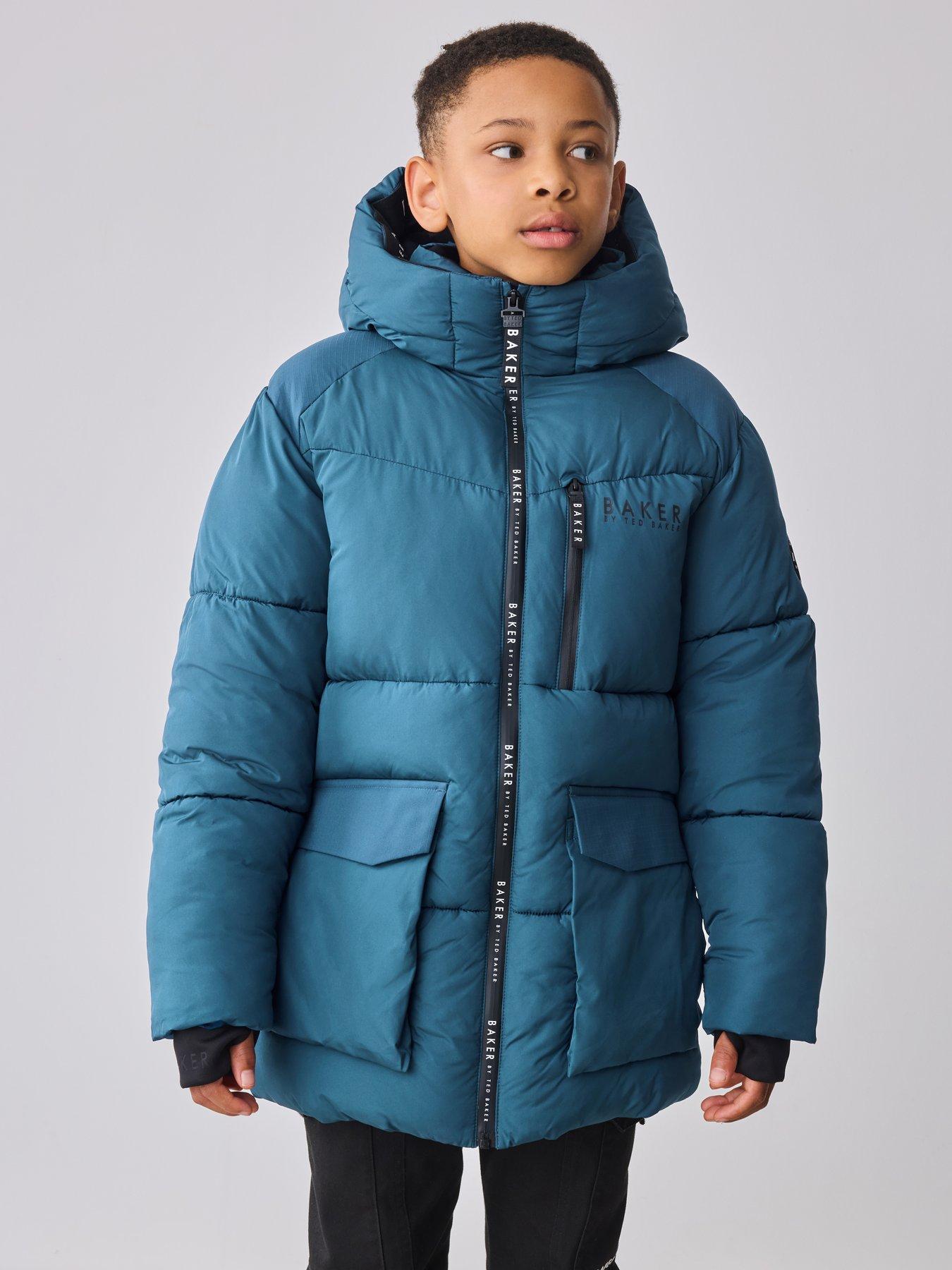Ted Baker Boys Midlength Coat - Blue