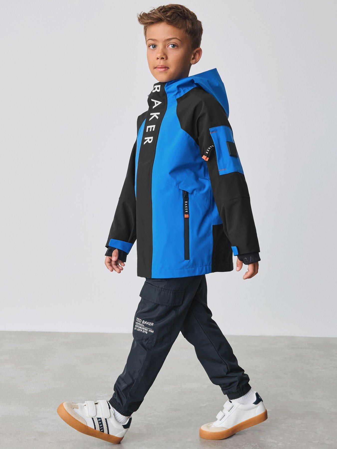 image of ted-baker-boys-colour-block-coatnbsp--blue