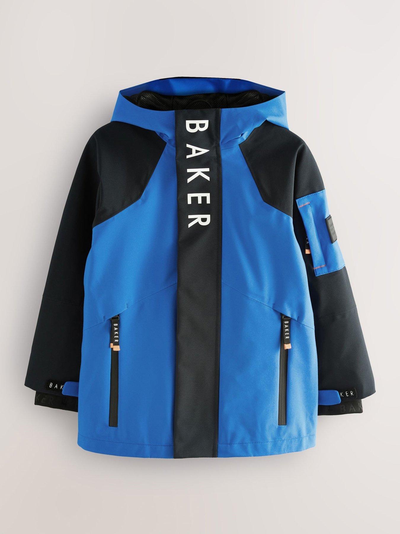  image of ted-baker-boys-colour-block-coatnbsp--blue