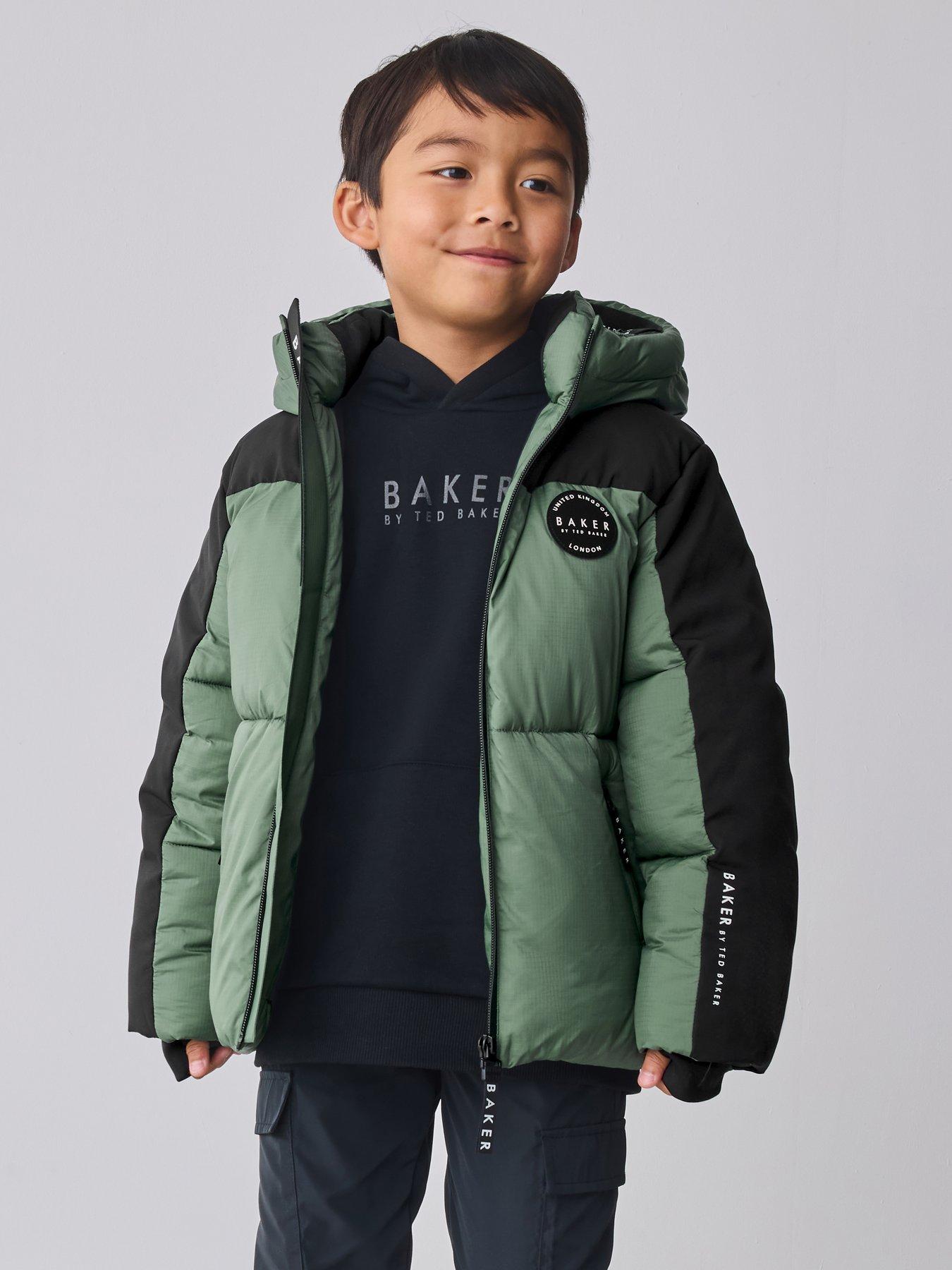 Ted Baker Boys Colourblock Coat - Green