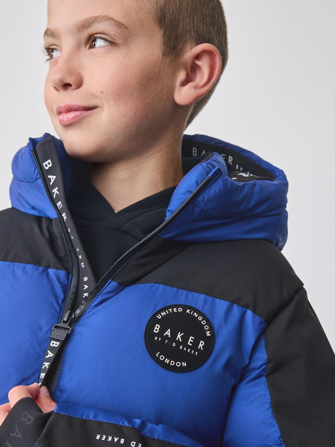 Ted Baker Boys Colourblock Coat Blue Littlewoods - Main Image