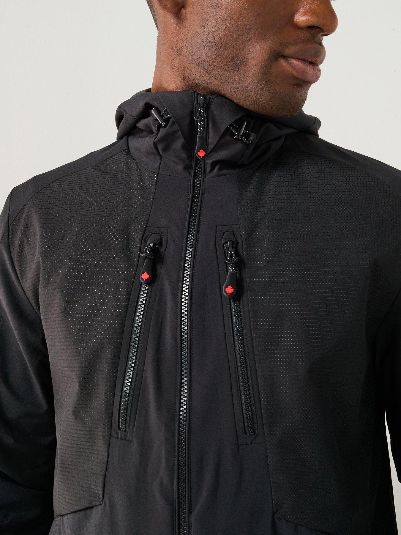  image of zavetti-canada-temito-hooded-windbreaker-jacket-black