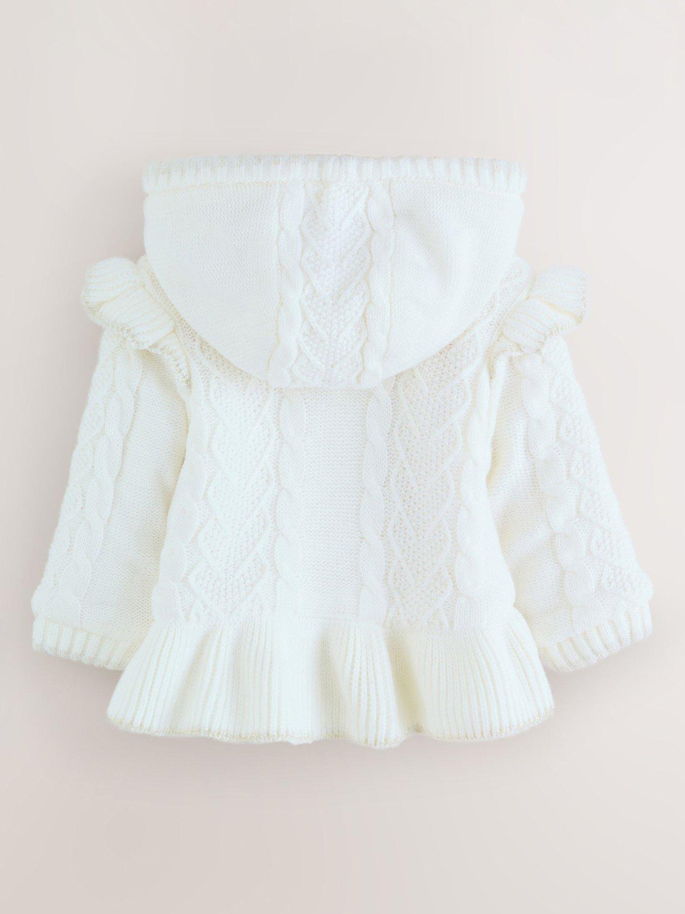 Image 2 of 5 of Ted Baker Younger Girls Knit Cardigan - Cream