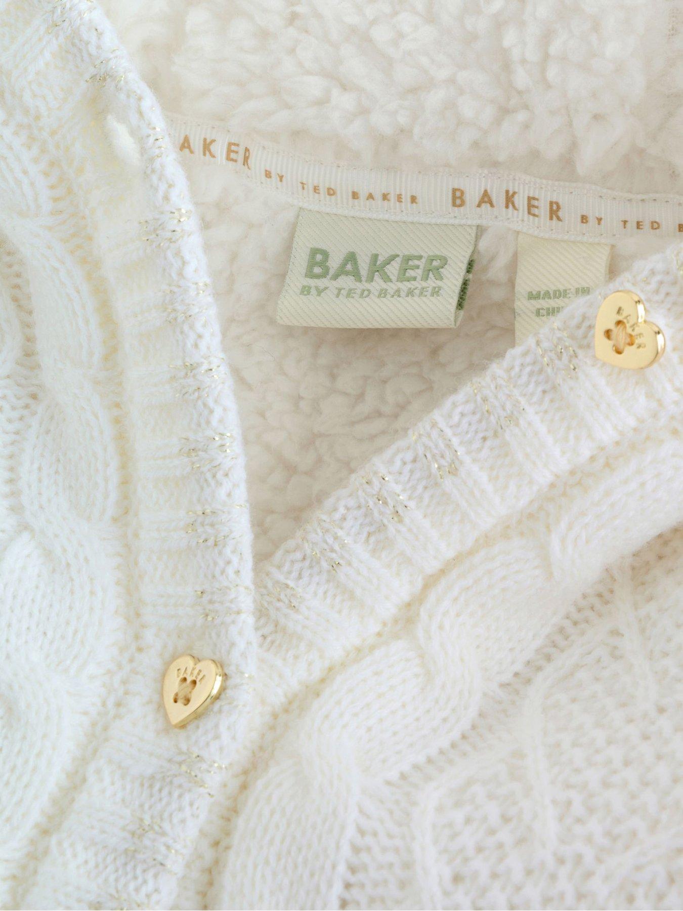 Image 3 of 5 of Ted Baker Younger Girls Knit Cardigan - Cream