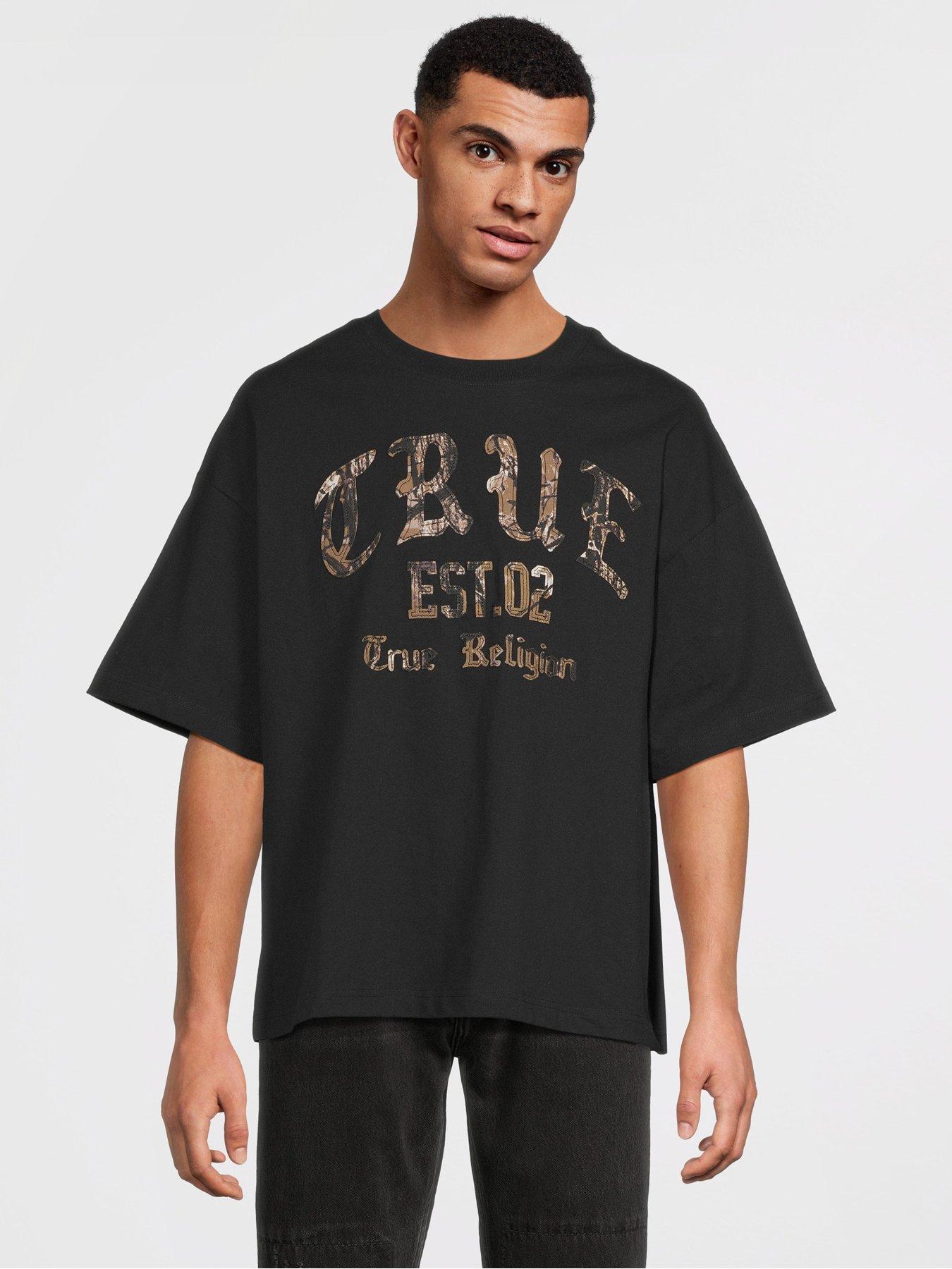 undefined Camo Print Oversized T-Shirt - Black