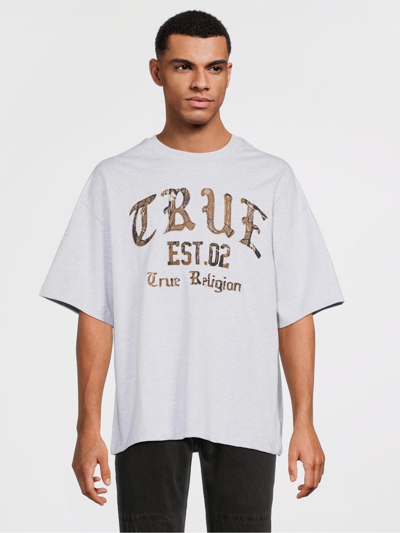 undefined Camo Print Oversized T-Shirt - Grey
