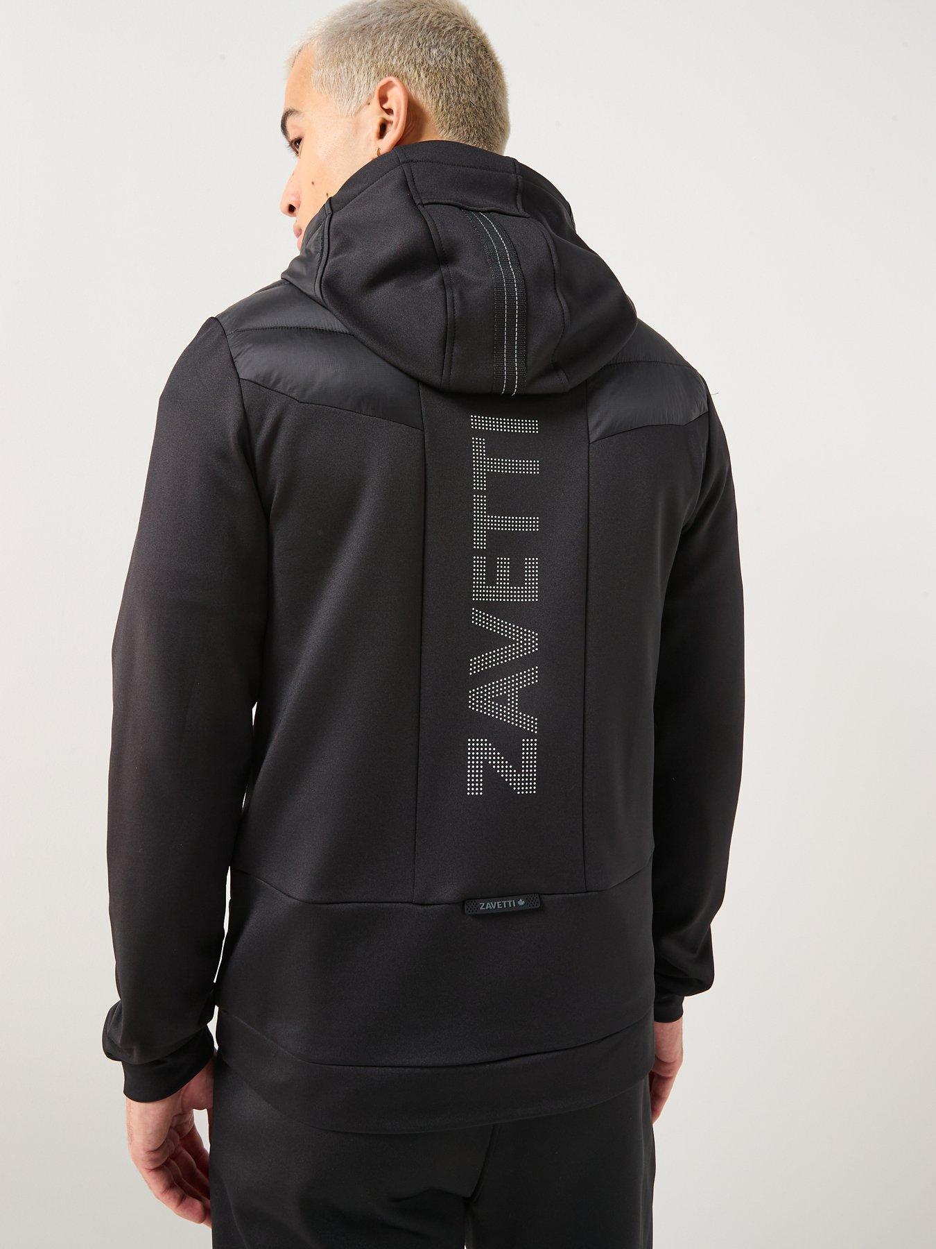 Image 2 of 5 of Zavetti Canada Canda Omaro Hybrid Zip Through Hoodie - Black