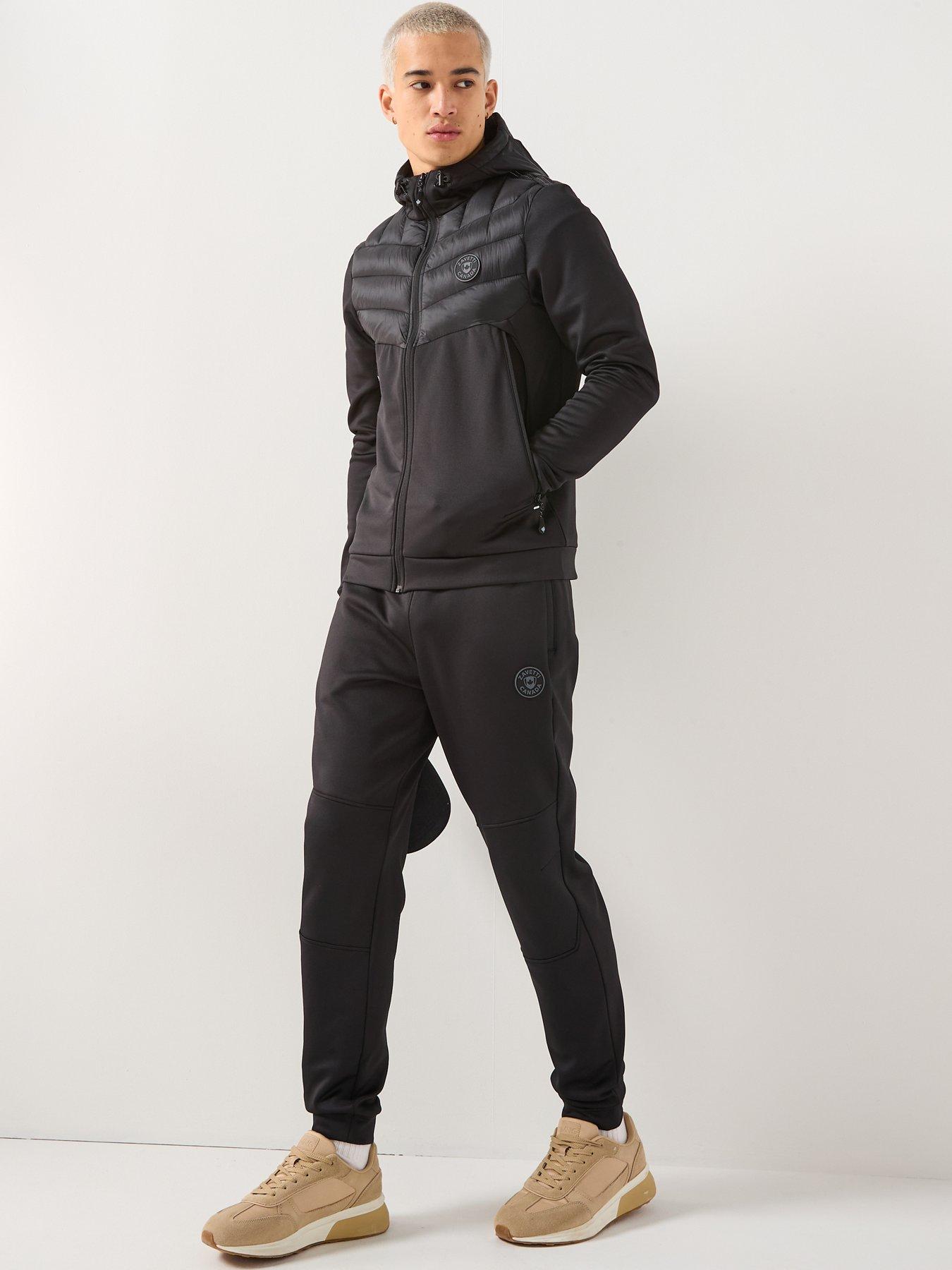 Image 3 of 5 of Zavetti Canada Canda Omaro Hybrid Zip Through Hoodie - Black