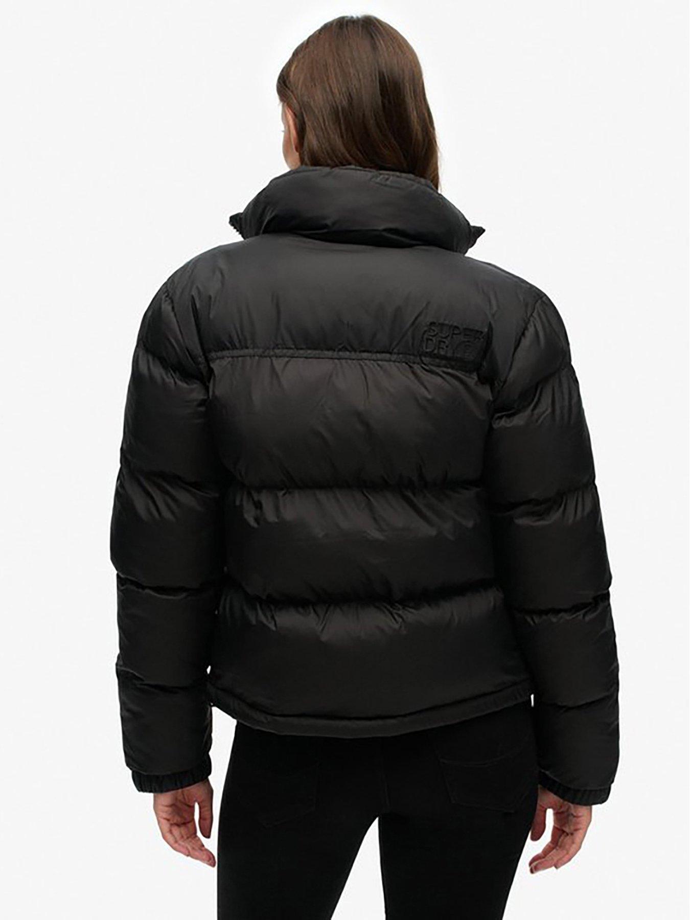 Image 2 of 5 of Superdry Padded Non Hooded Puffer Jacket - Black