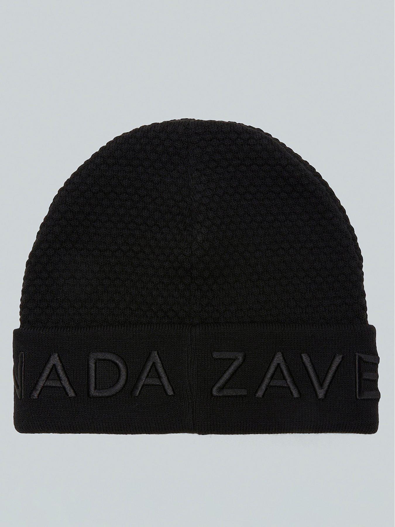  image of zavetti-canada-avellaro-knitted-beanie-black