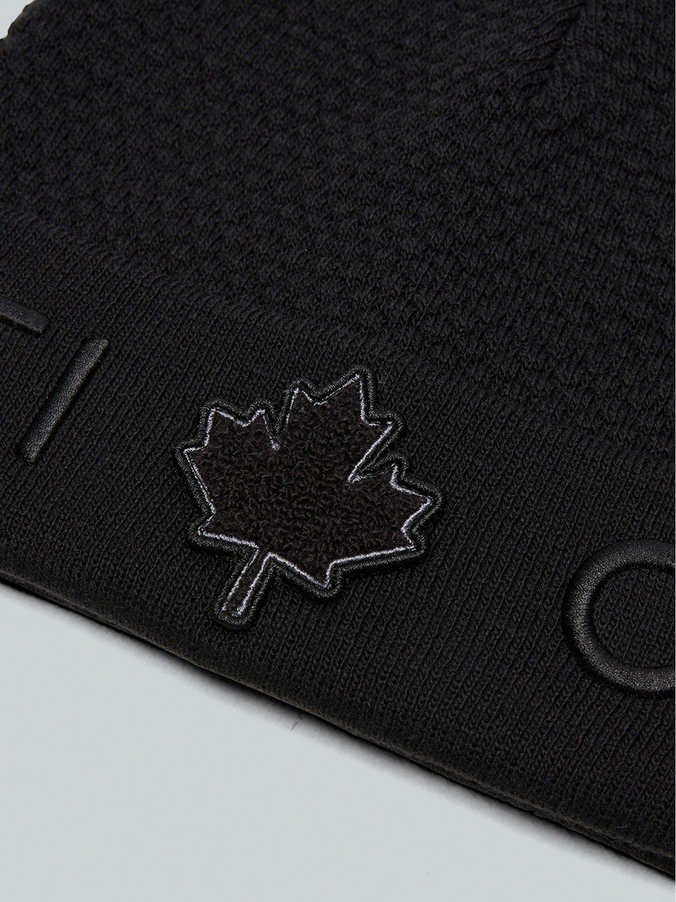  image of zavetti-canada-avellaro-knitted-beanie-black