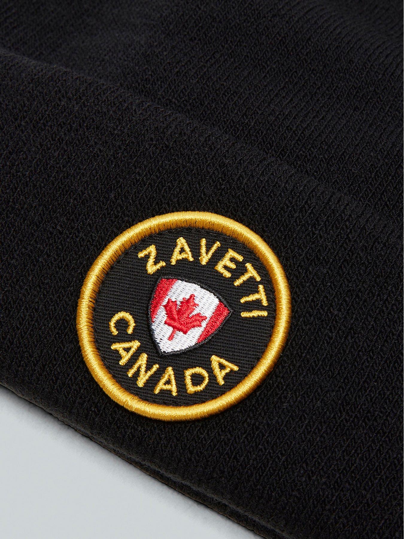  image of zavetti-canada-zentero-knitted-beanie-black