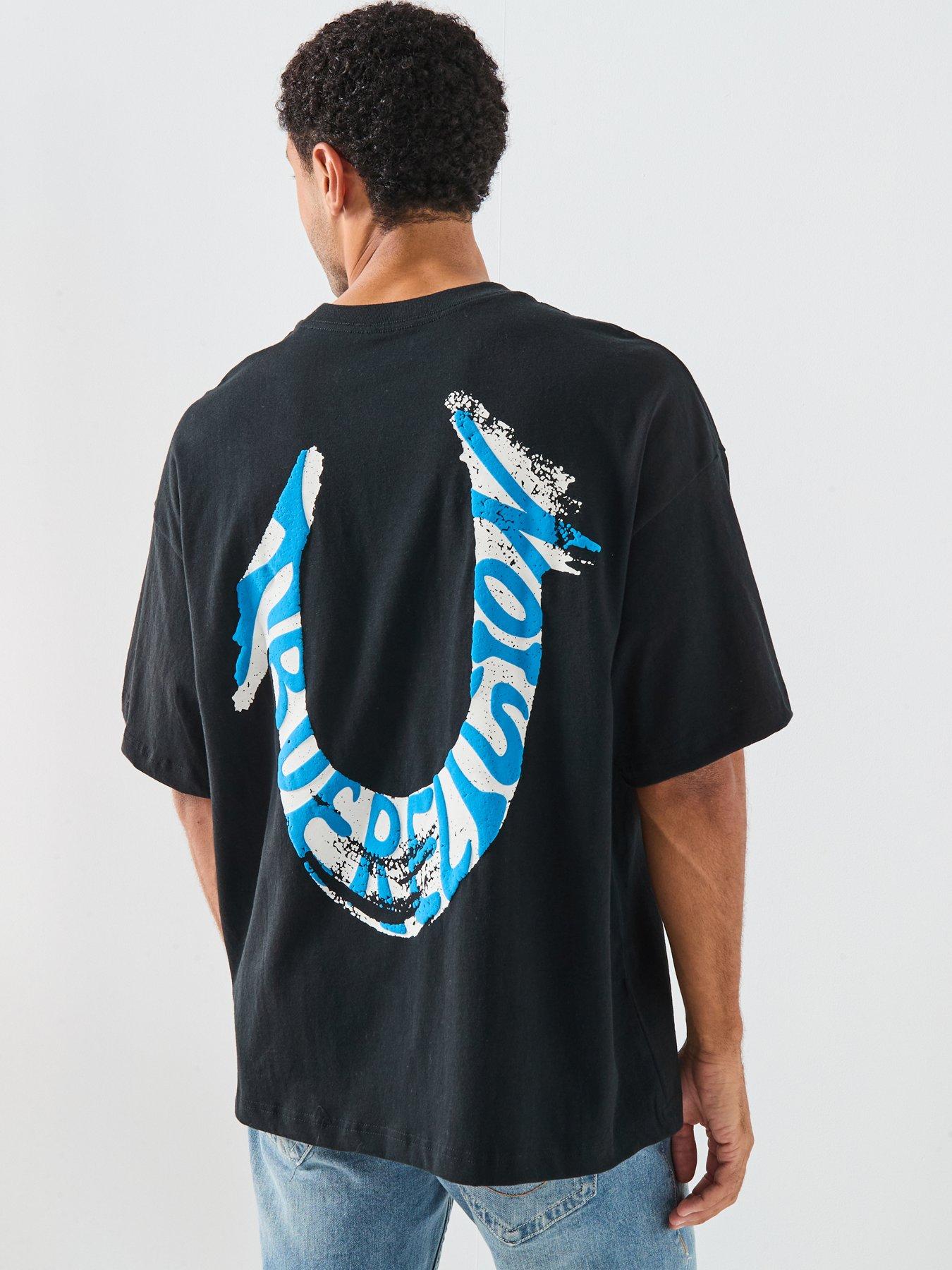 undefined Paint Back Graphic Oversized T-Shirt - Black