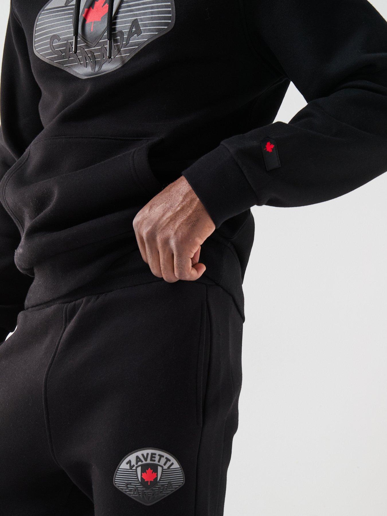 Image 5 of 6 of Zavetti Canada Botticini Classic Large Logo Tracksuit - Black