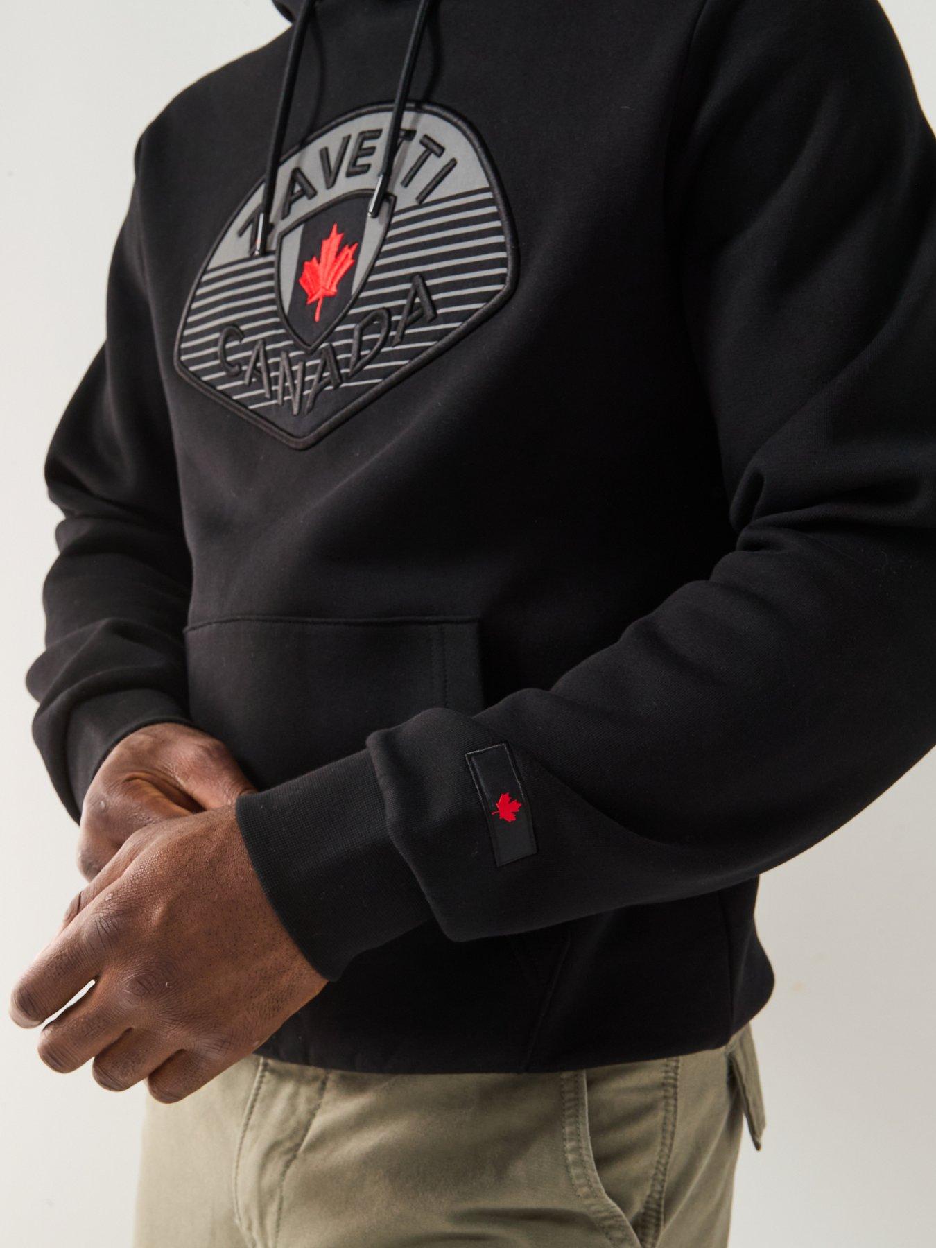 Image 4 of 6 of Zavetti Canada Botticini Classic Large Logo Hoodie - Black