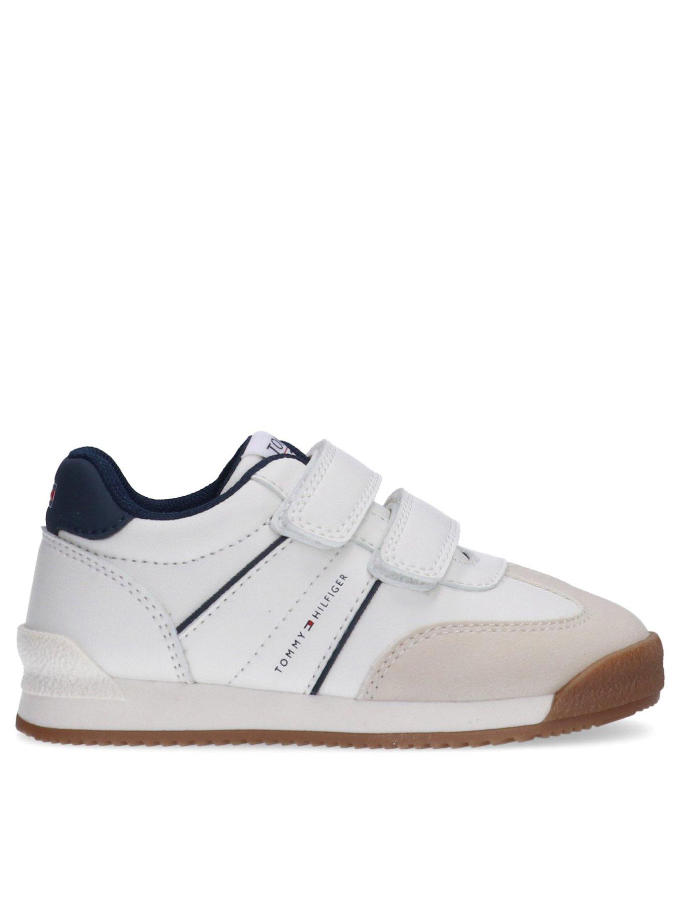 undefined Boys Low Cut Velcro Trainers - Beige