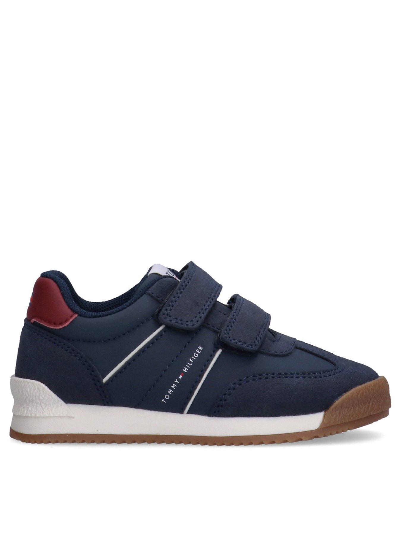 Tommy Hilfiger Boys Low Cut Velcro Trainers - Blue