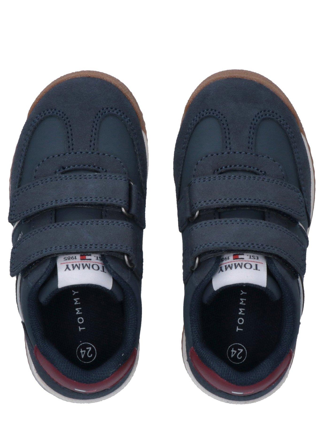 Image 4 of 5 of Tommy Hilfiger Boys Low Cut Velcro Trainers - Blue