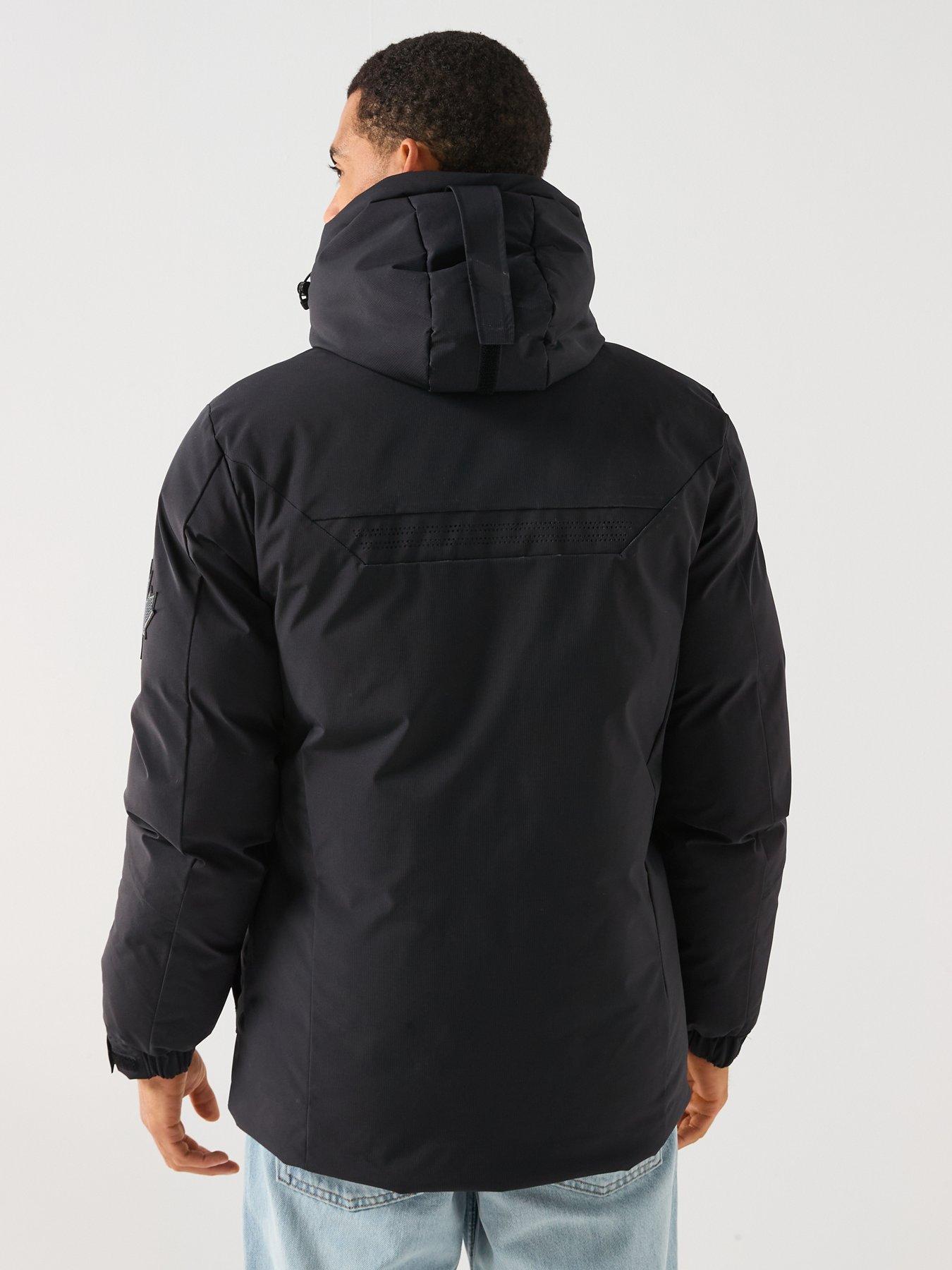  image of zavetti-canada-eranio-padded-parka-coat-black
