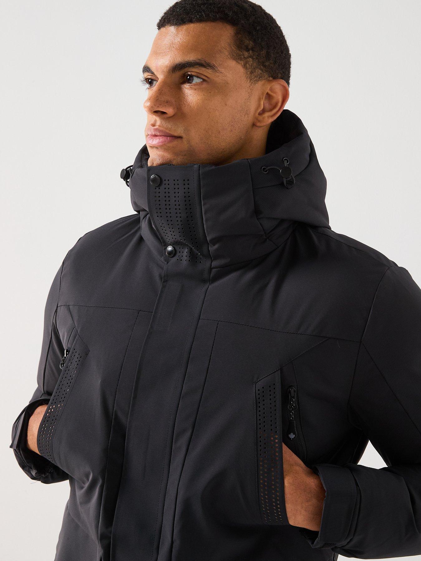  image of zavetti-canada-eranio-padded-parka-coat-black