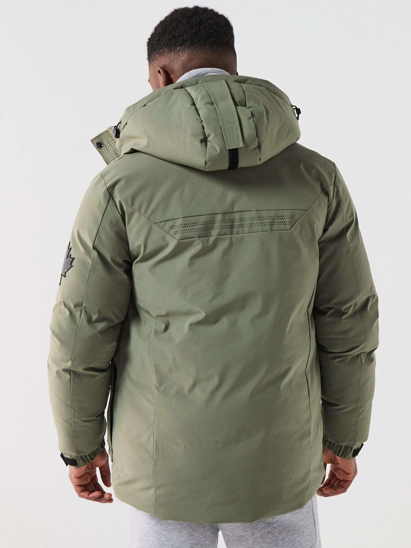 Image 2 of 6 of Zavetti Canada Eranio Padded Parka Coat - Khaki