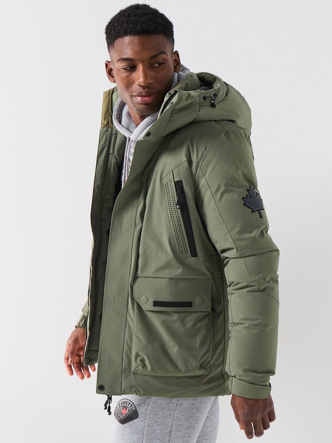 Image 6 of 6 of Zavetti Canada Eranio Padded Parka Coat - Khaki