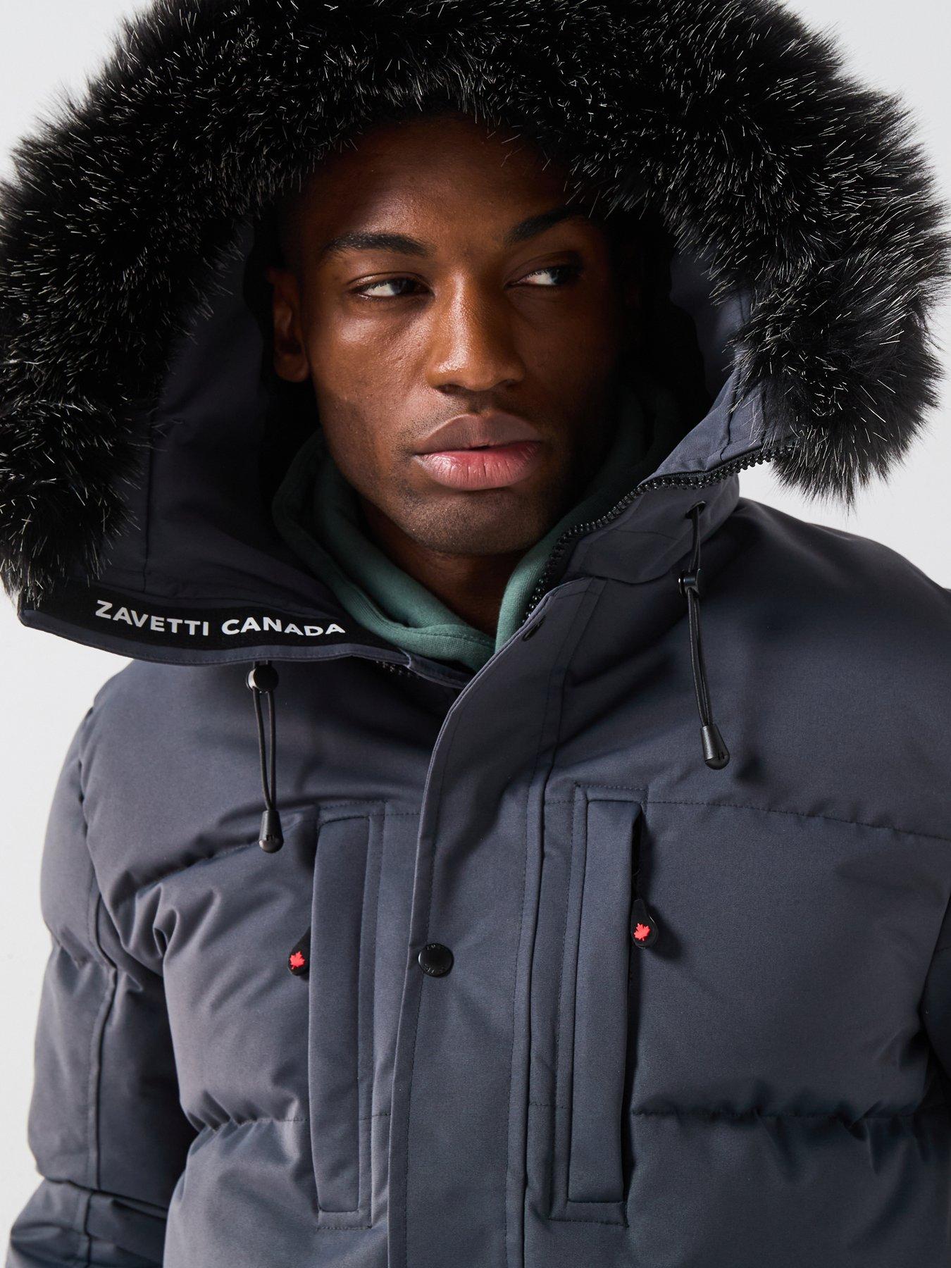 Zavetti Canada Oshawa 2.0 Padded Parka Coat - Dark Grey | Littlewoods