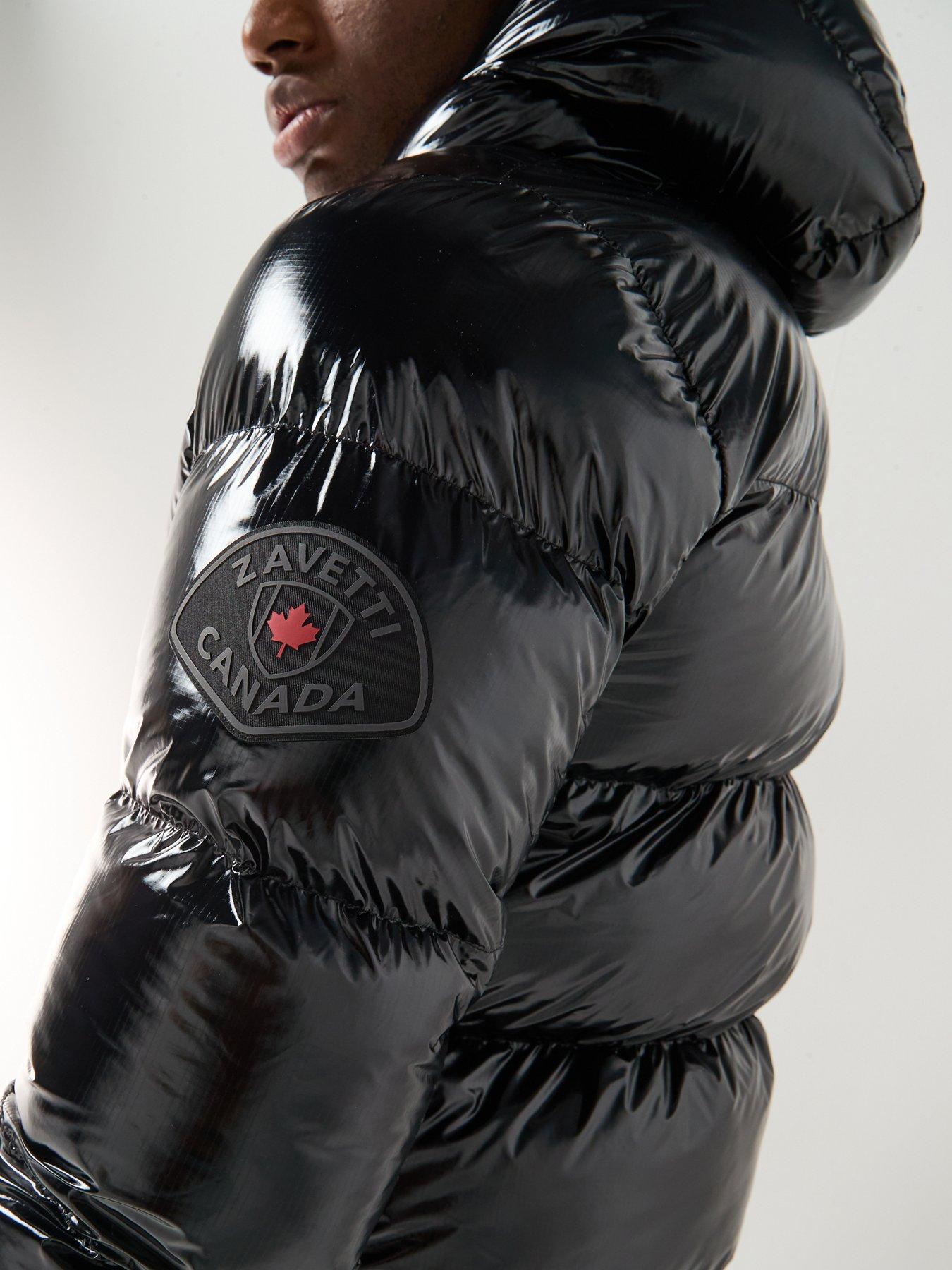 Zavetti Canada Palzino High Shine Padded Coat - Black | Littlewoods