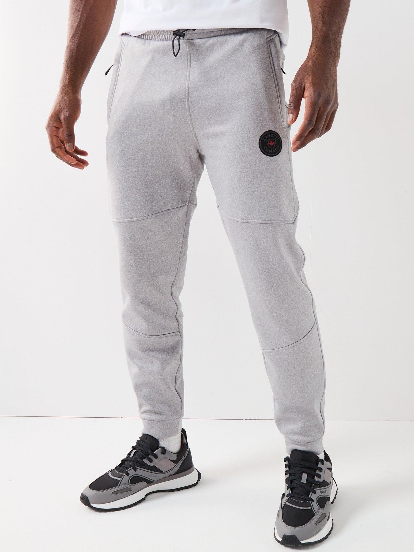 zavetti-canada-ronia-rubberised-logo-panelled-joggers-grey